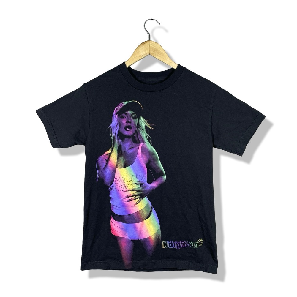 Zara Larsson Midnight Sun Tour T-Shirt Small Black Pop Concert Tee Y2K Aesthetic